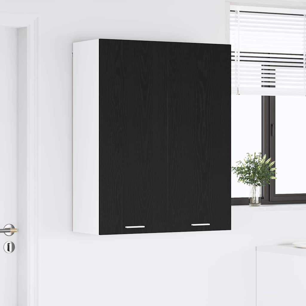 Piekaramais skapis Riga, melns ozols, 80 x 31 x 100 cm