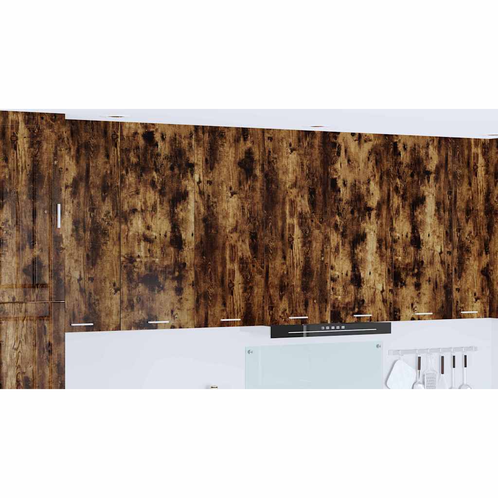 Wall-mounted cabinet Riga Smoked oak 80 x 31 x 100 cm