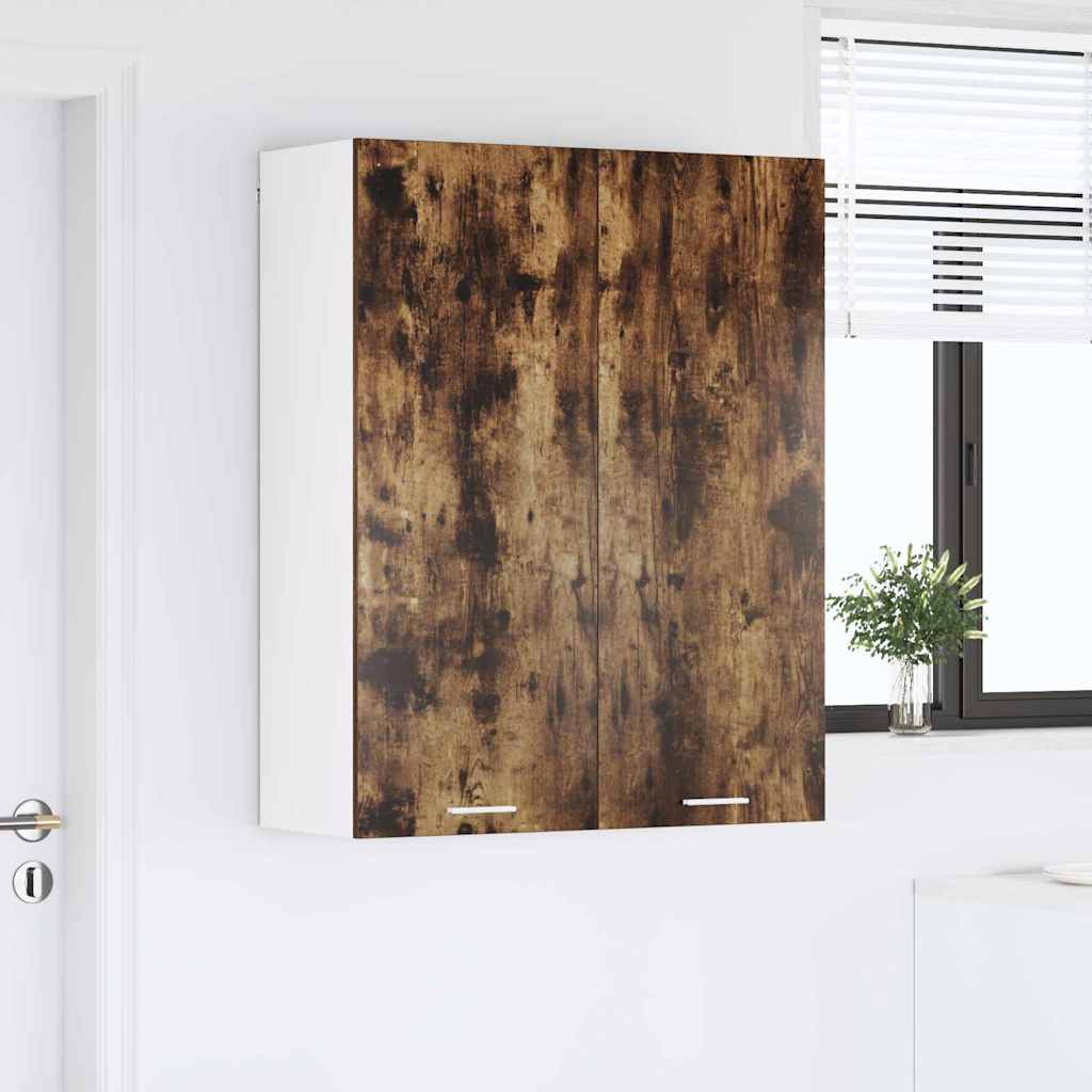 Wall-mounted cabinet Riga Smoked oak 80 x 31 x 100 cm