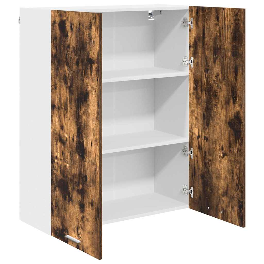 Wall-mounted cabinet Riga Smoked oak 80 x 31 x 100 cm