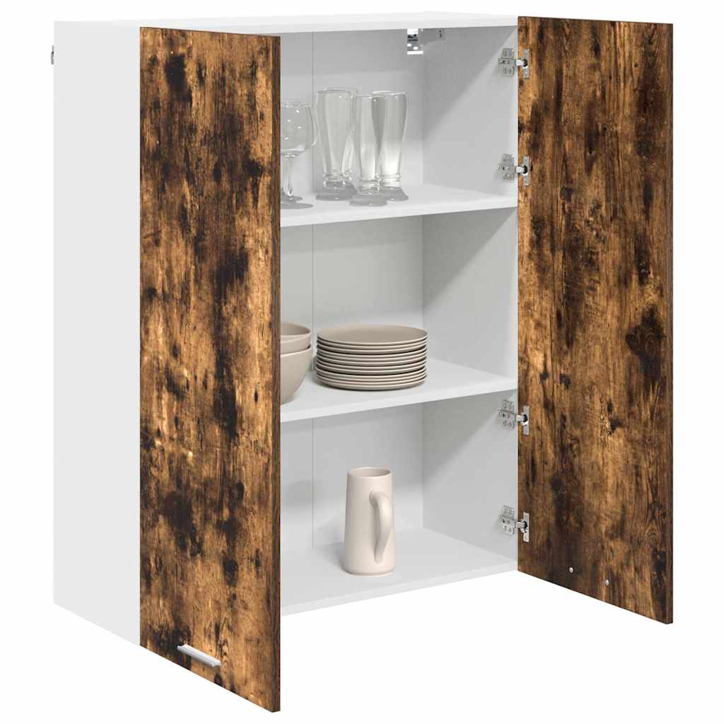 Wall-mounted cabinet Riga Smoked oak 80 x 31 x 100 cm