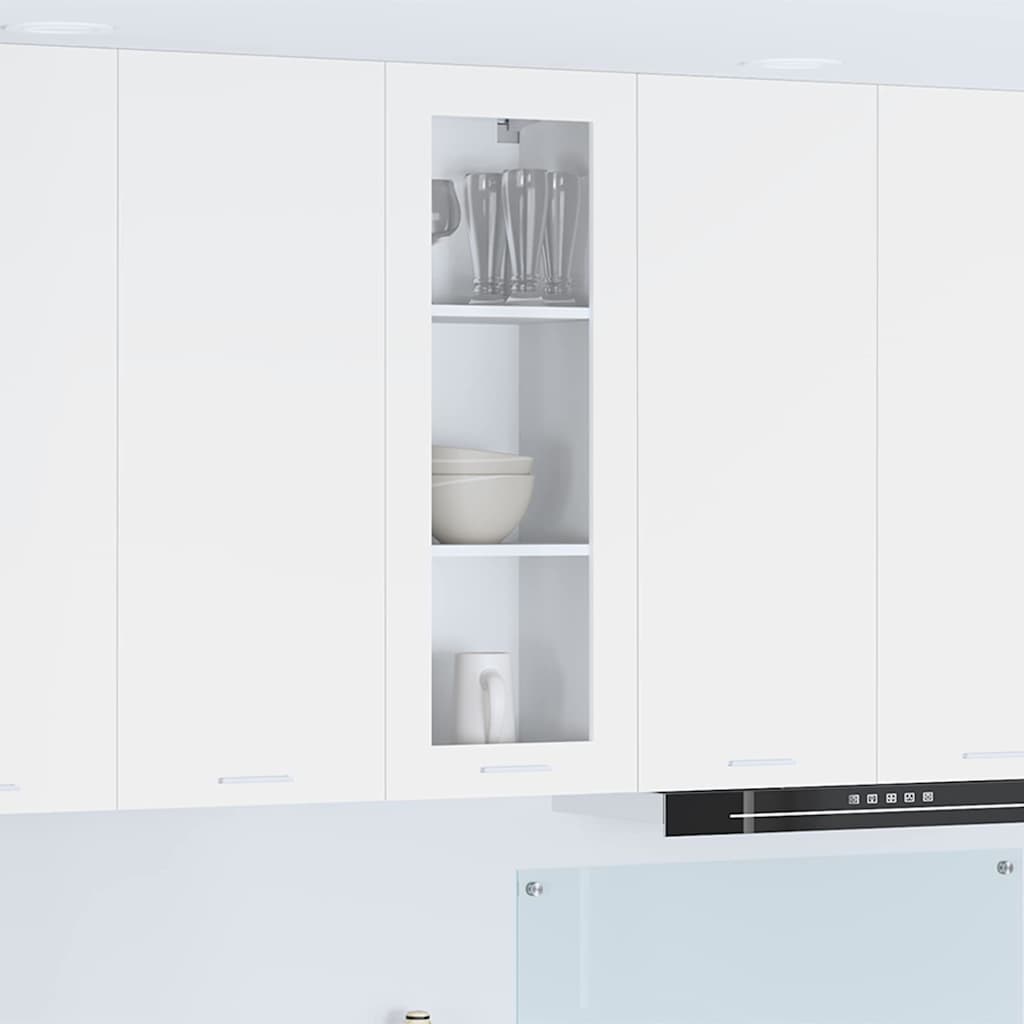 Wall-mounted cabinet with shelf Riga White 40 x 31 x 100 cm