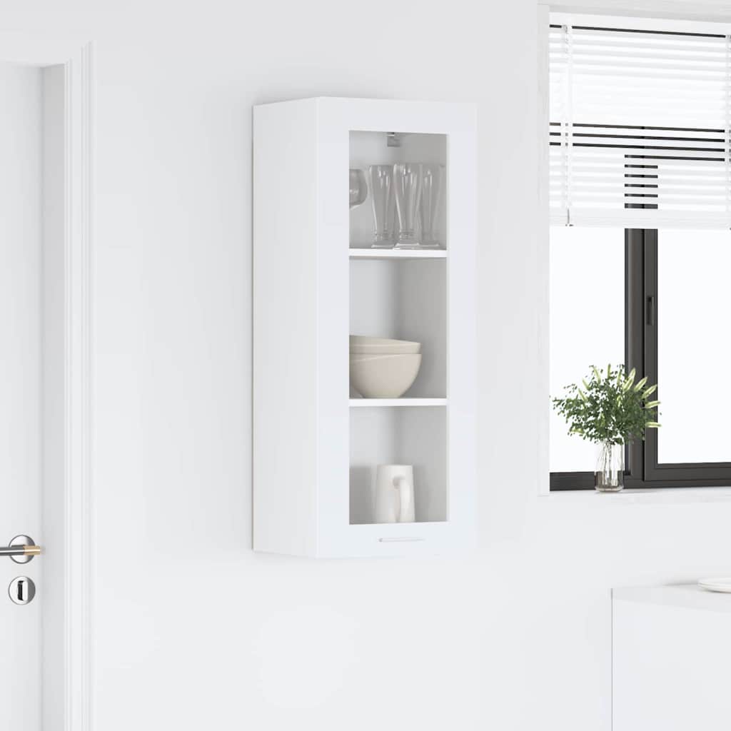 Wall-mounted cabinet with shelf Riga White 40 x 31 x 100 cm
