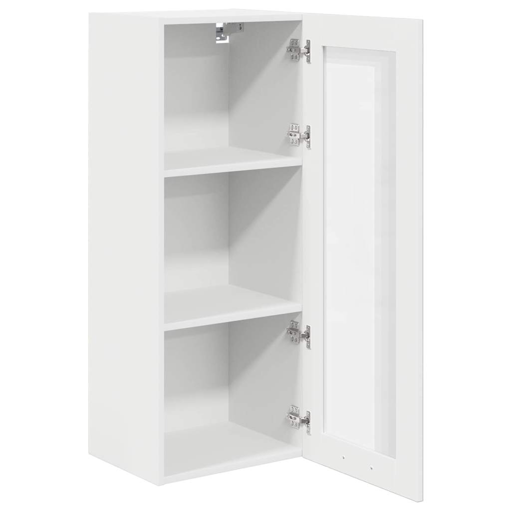 Wall-mounted cabinet with shelf Riga White 40 x 31 x 100 cm