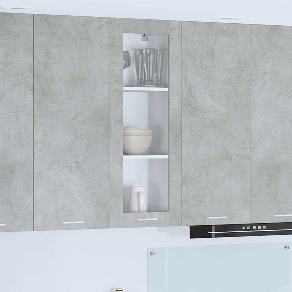 Wall Cabinet Riga Concrete Grey 40 x 31 x 100 cm