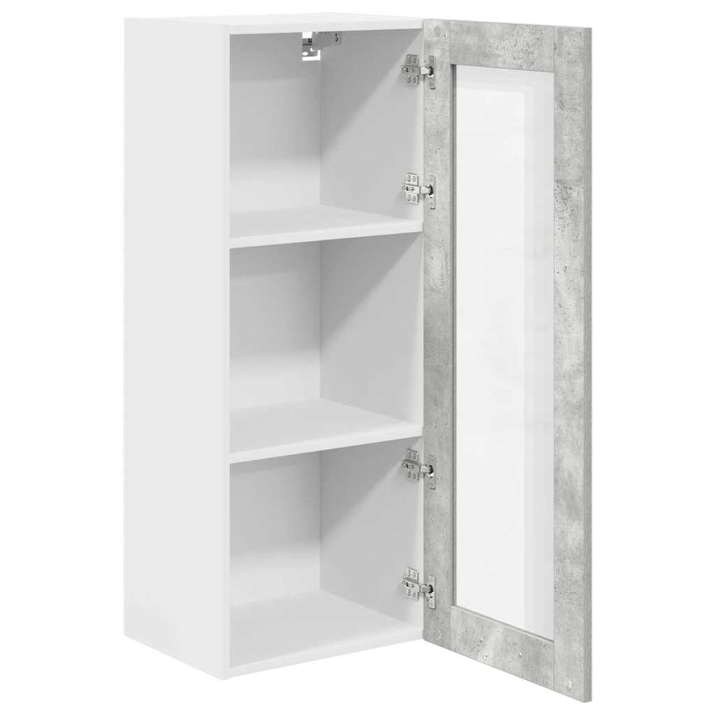 Wall Cabinet Riga Concrete Grey 40 x 31 x 100 cm