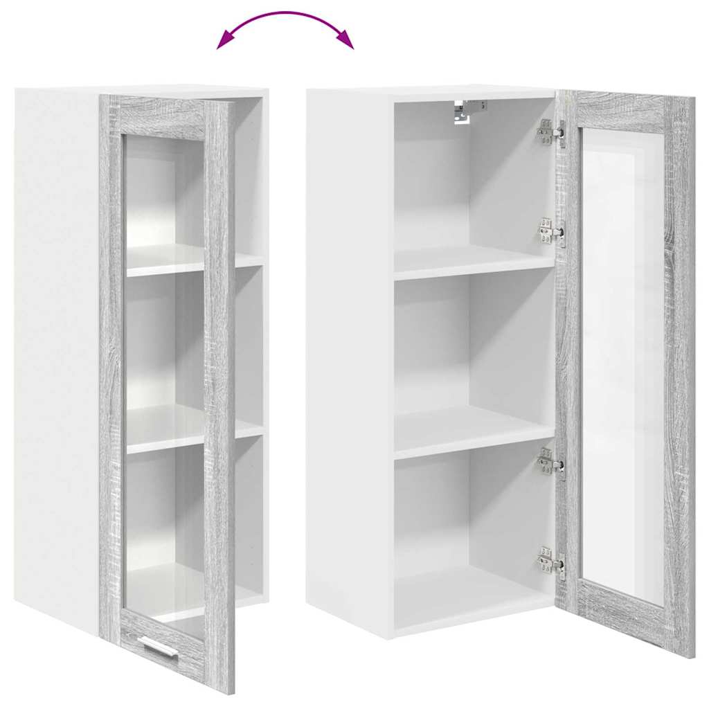 Wall Cabinet Riga Grey Sonoma 40 x 31 x 100 cm