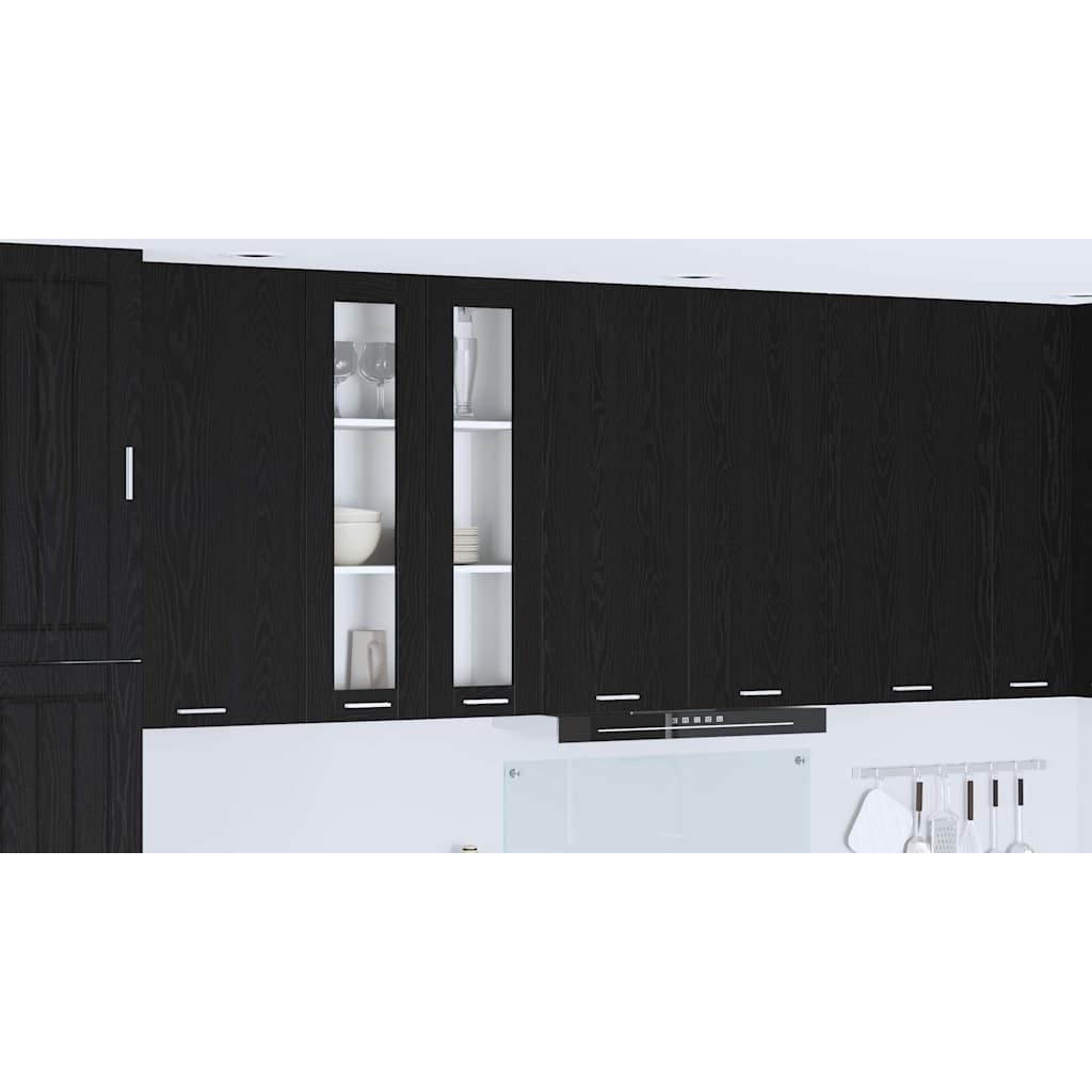 Wall Cabinet Riga Black Oak 60 x 31 x 100 cm