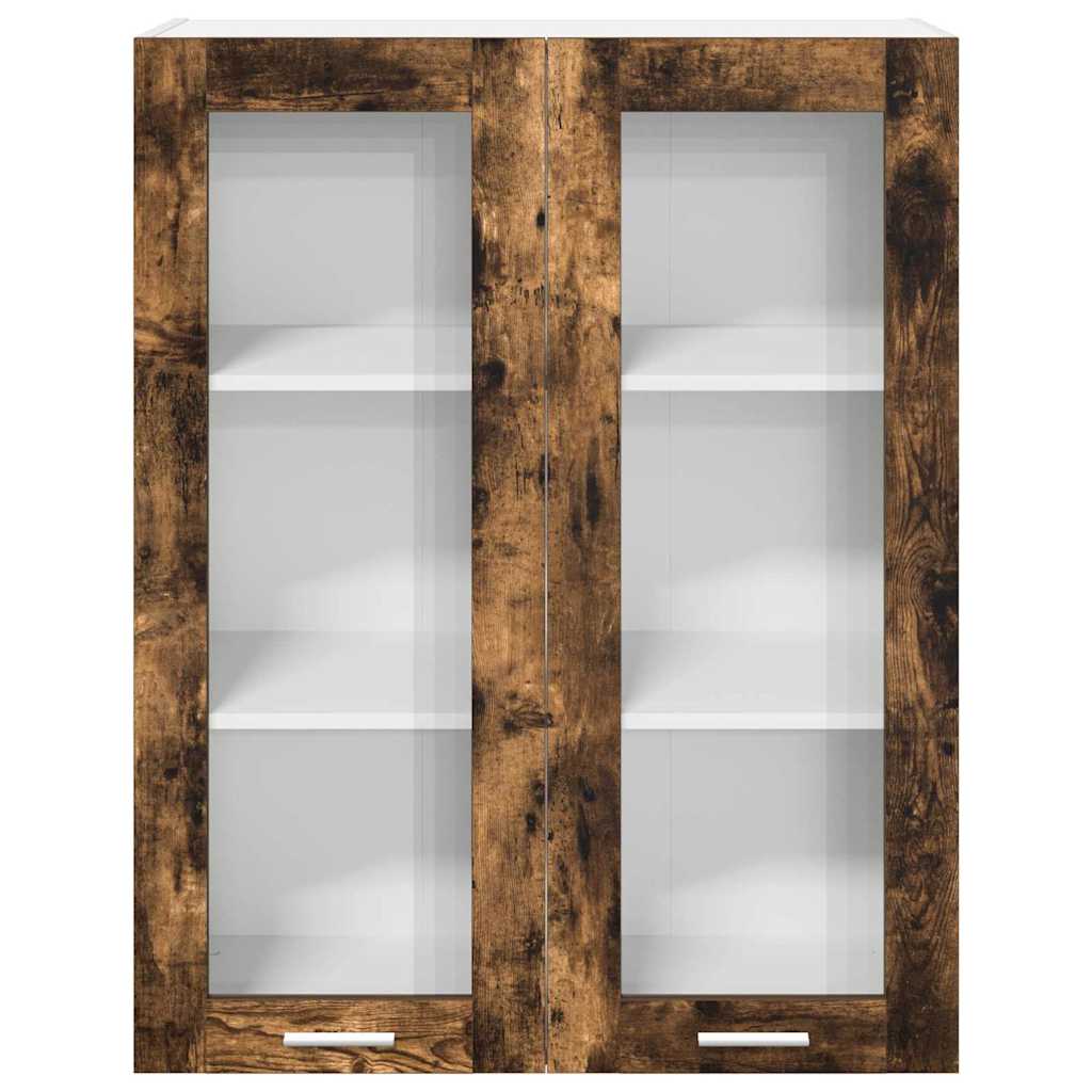Wall-mounted cabinet Riga Smoked oak 80 x 31 x 100 cm