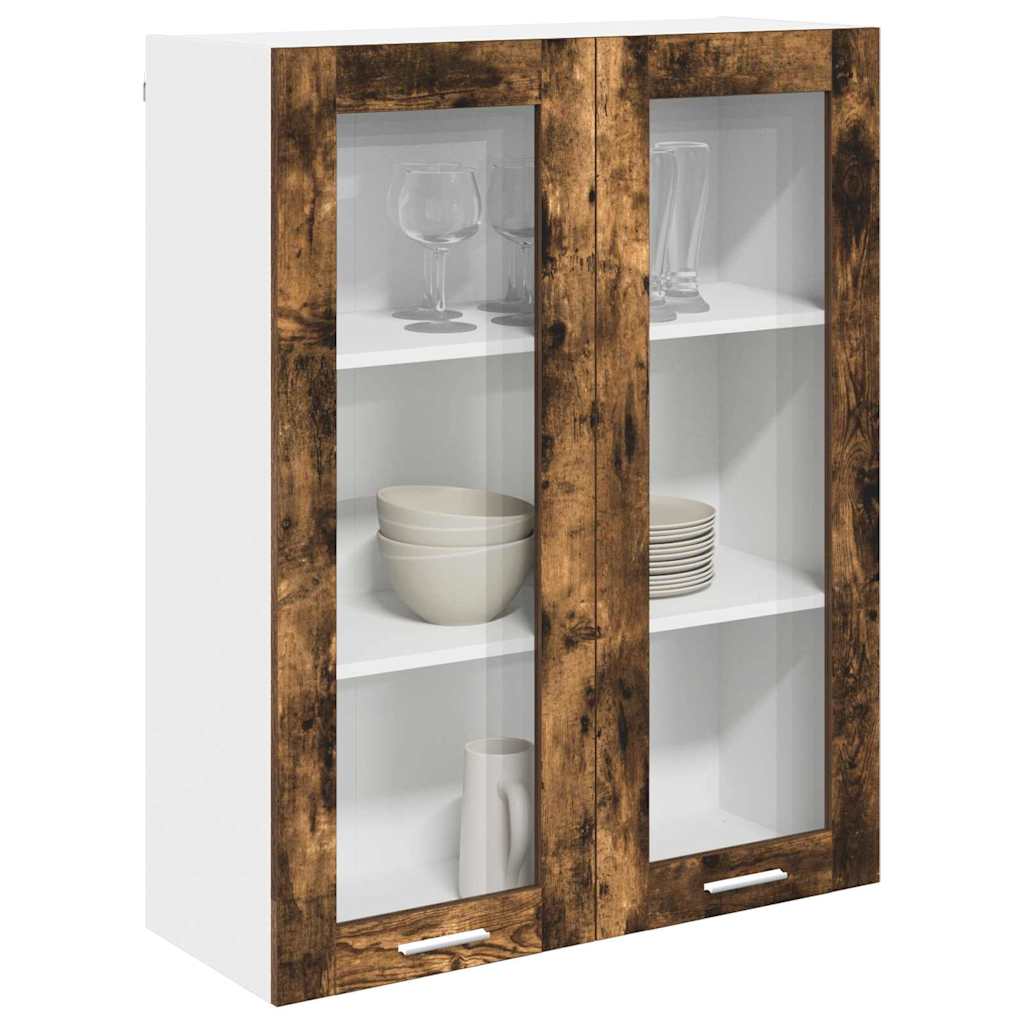 Wall-mounted cabinet Riga Smoked oak 80 x 31 x 100 cm