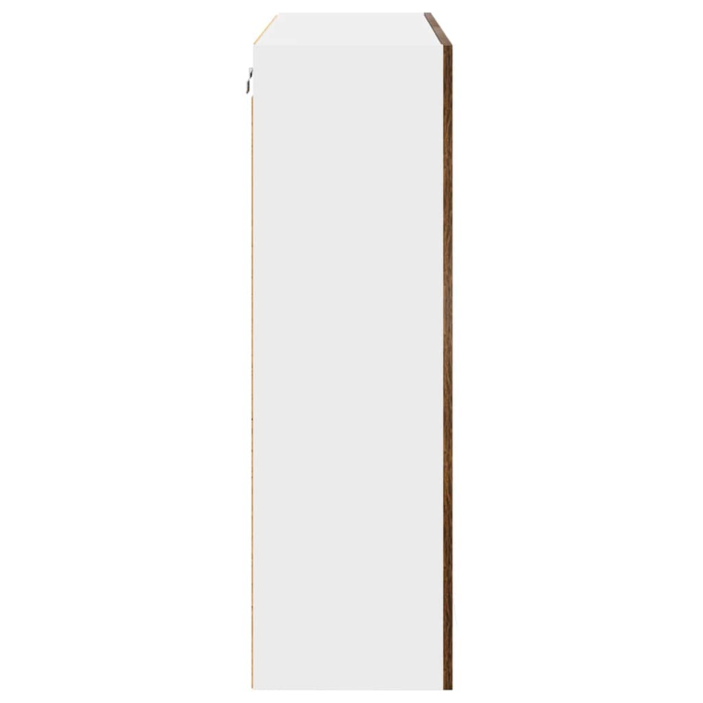Wall-mounted cabinet Riga Smoked oak 80 x 31 x 100 cm