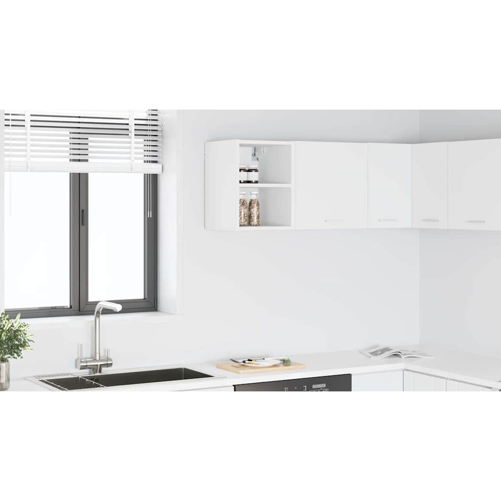 Riga White Wall Cabinet with Shelf 30 x 29.5 x 40 cm