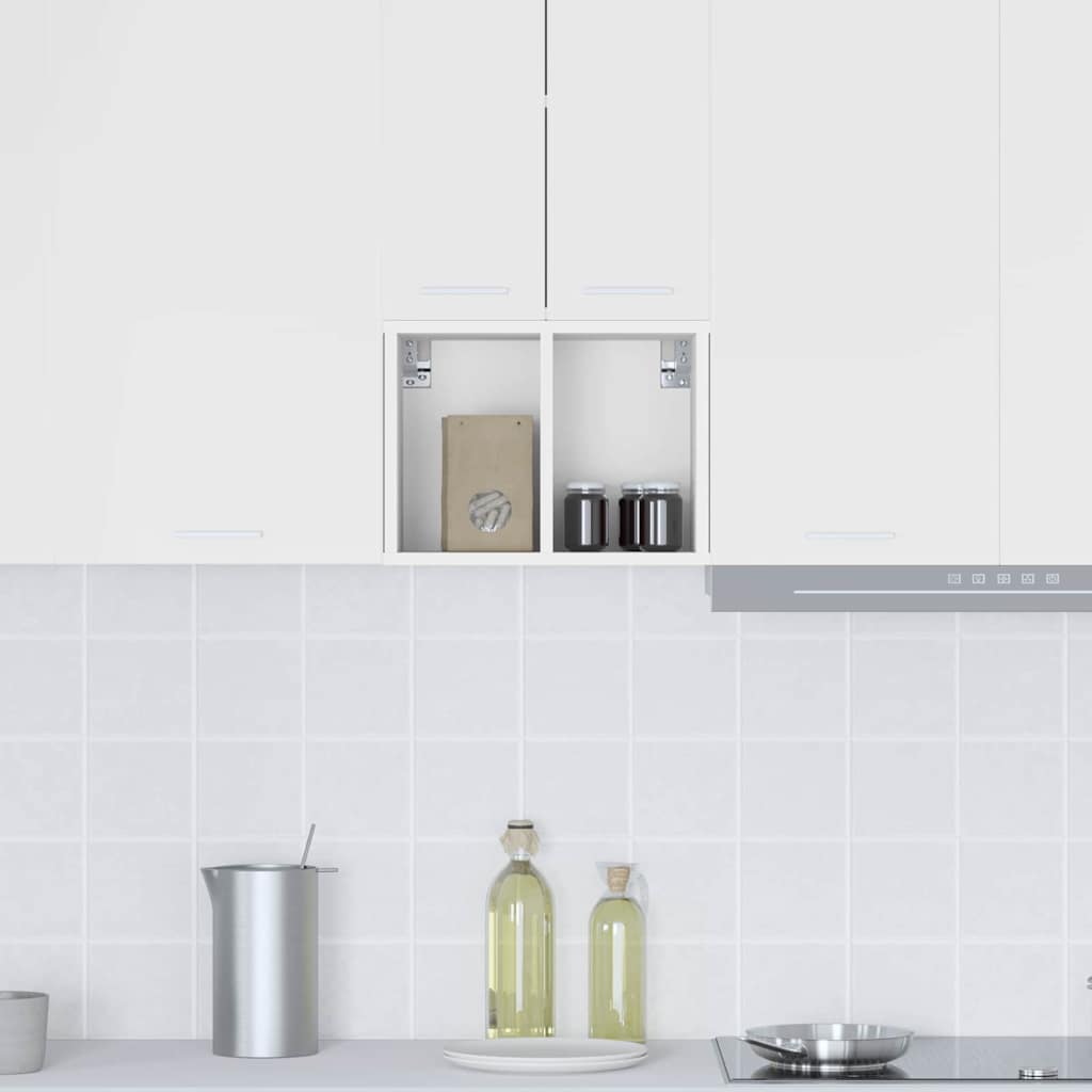 Riga White Wall Cabinet with Shelf 30 x 29.5 x 40 cm