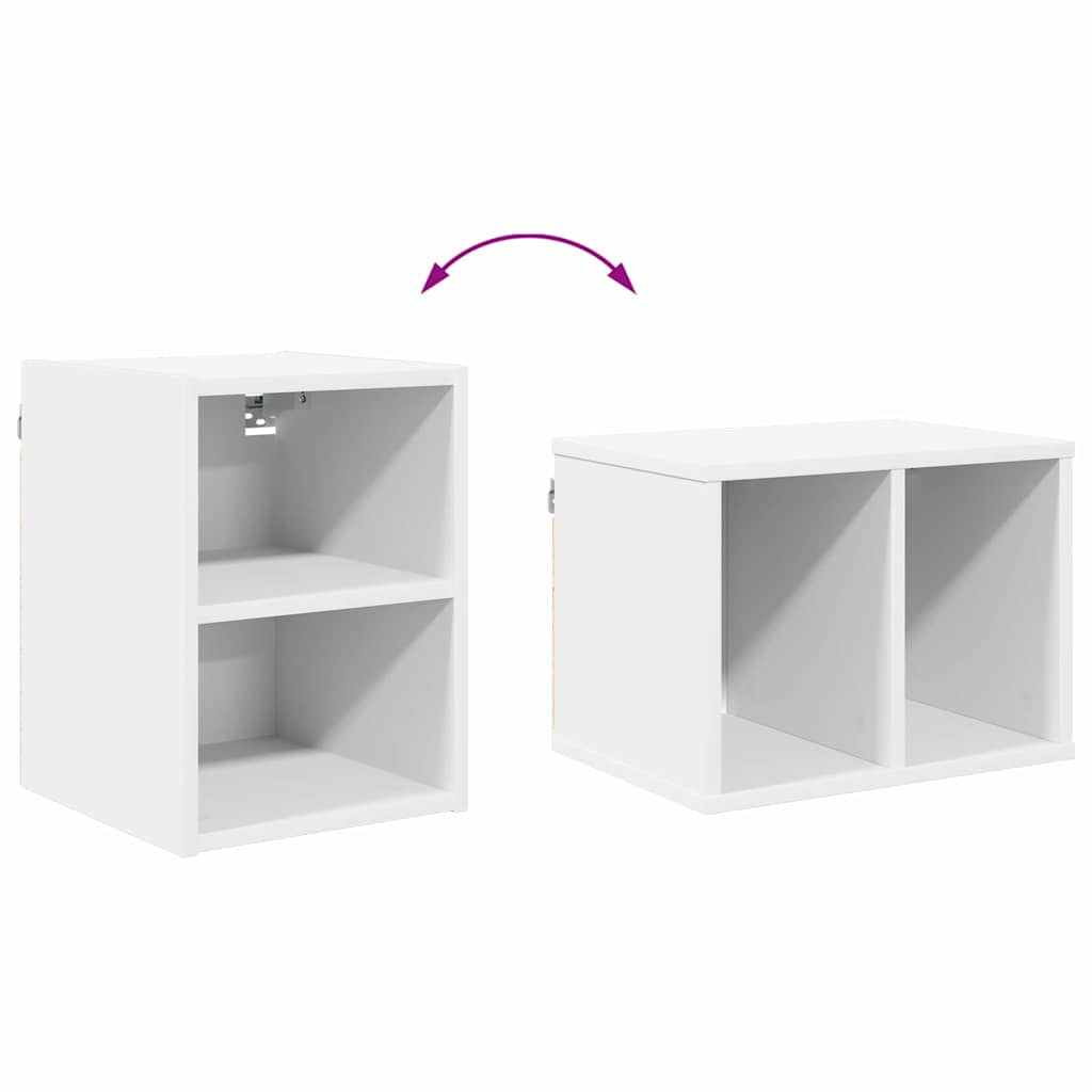 Riga White Wall Cabinet with Shelf 30 x 29.5 x 40 cm