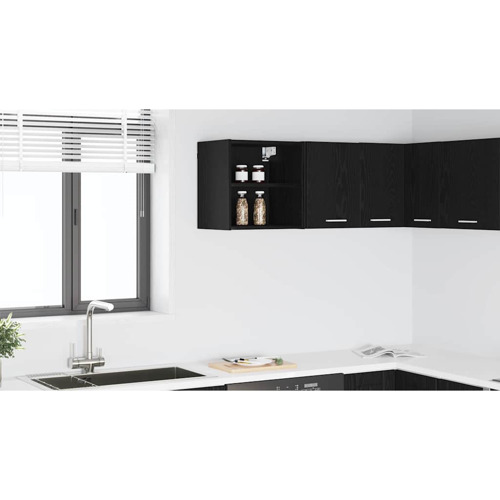 Wall-mounted cabinet Riga Black oak 40 x 29.5 x 40 cm