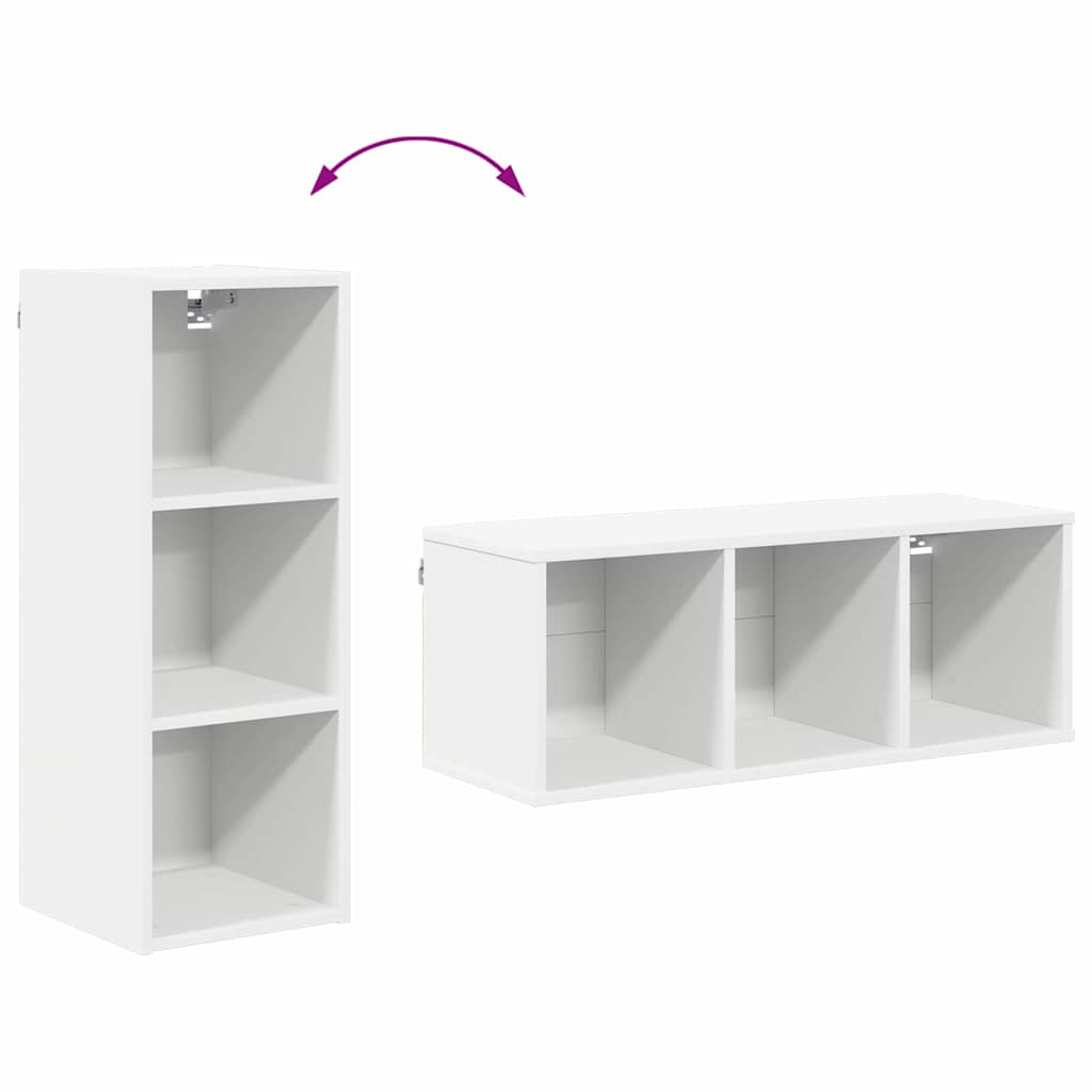 Wall cabinet with shelf Riga White 30 x 29.5 x 80 cm