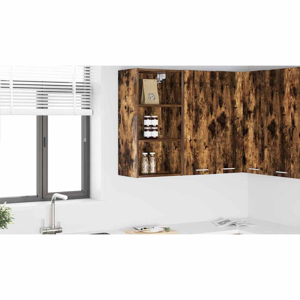 Wall Cabinet Riga Smoked oak 40 x 29.5 x 80 cm