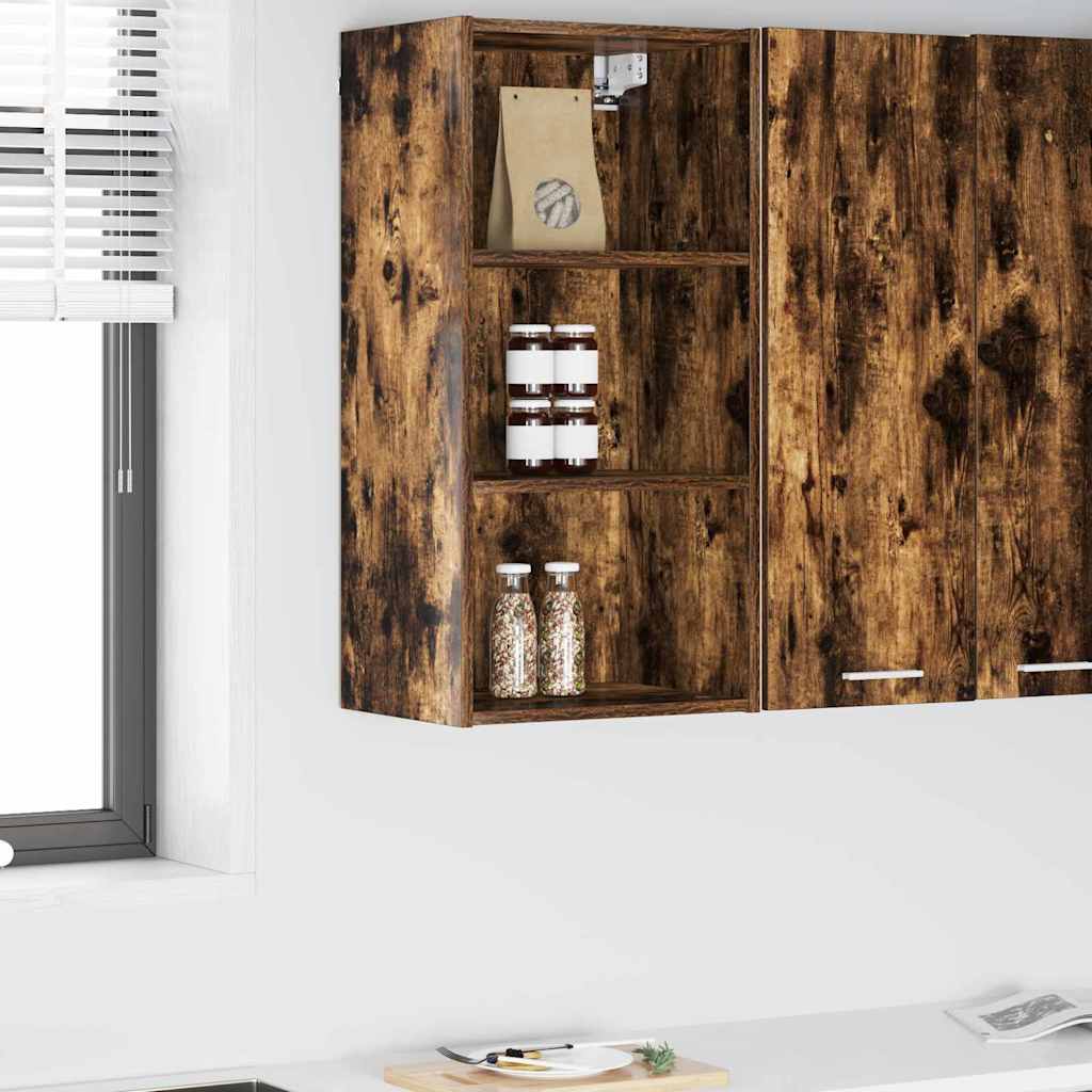 Wall Cabinet Riga Smoked oak 40 x 29.5 x 80 cm