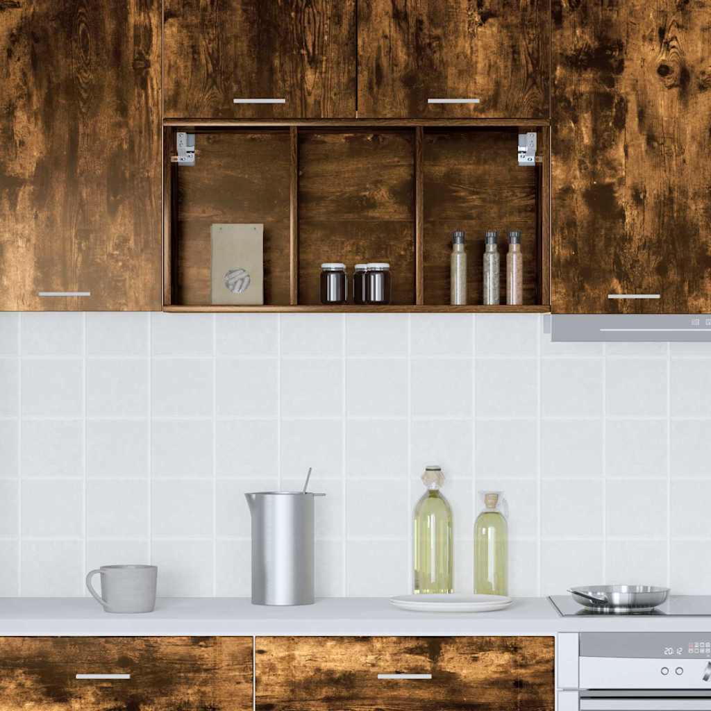 Wall Cabinet Riga Smoked oak 40 x 29.5 x 80 cm