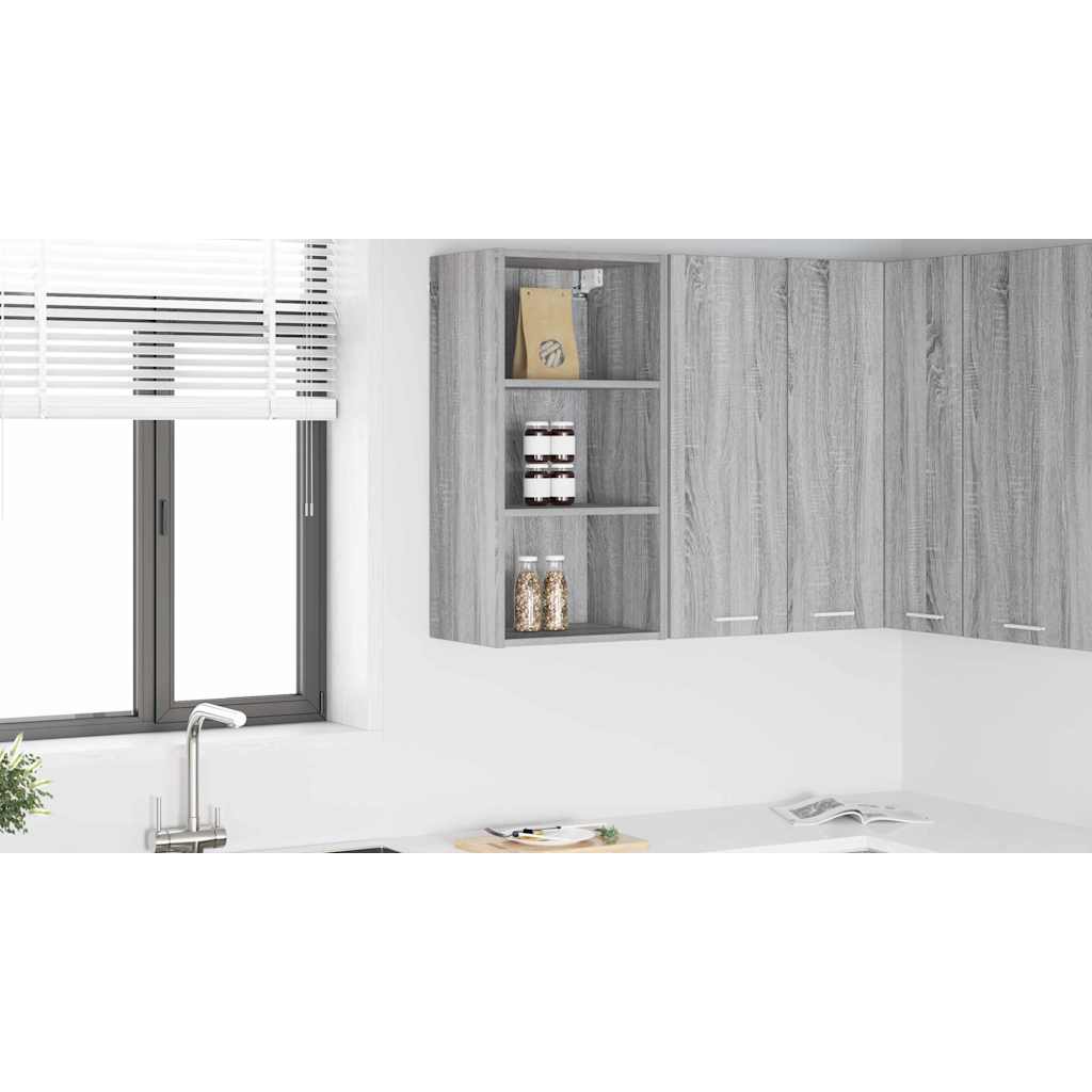 Wall Cabinet Riga Grey Sonoma 40 x 29.5 x 80 cm