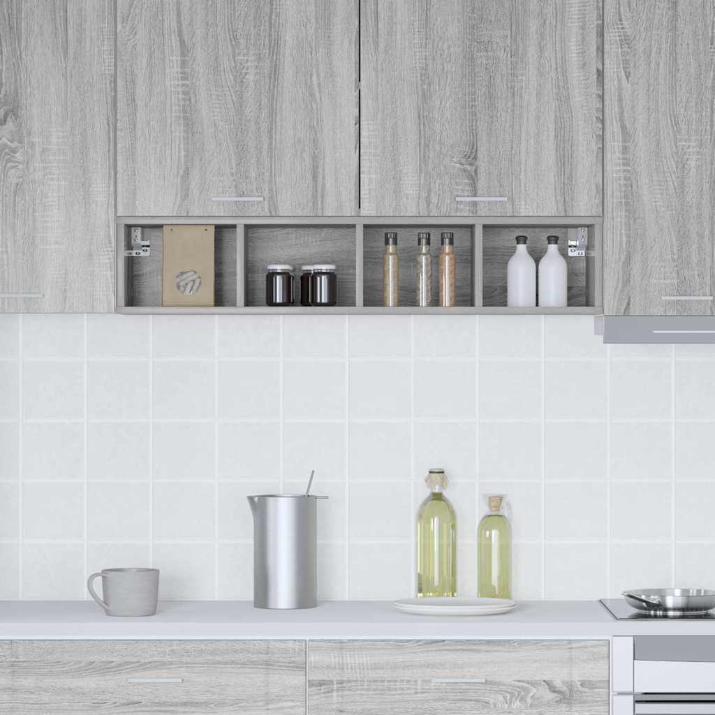 Wall cabinet Riga Grey Sonoma 20 x 29.5 x 100 cm