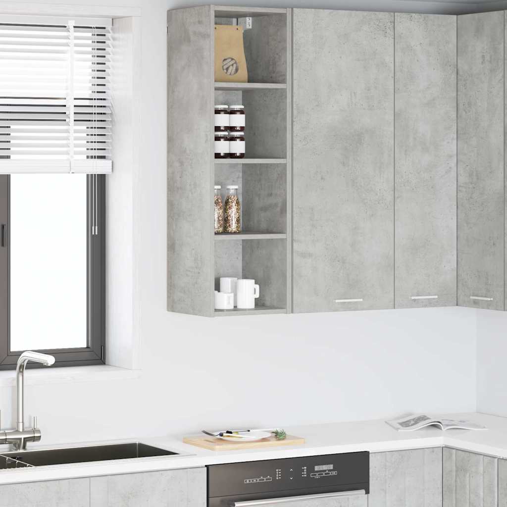 Wall cabinet Riga Concrete grey 30 x 29.5 x 100 cm