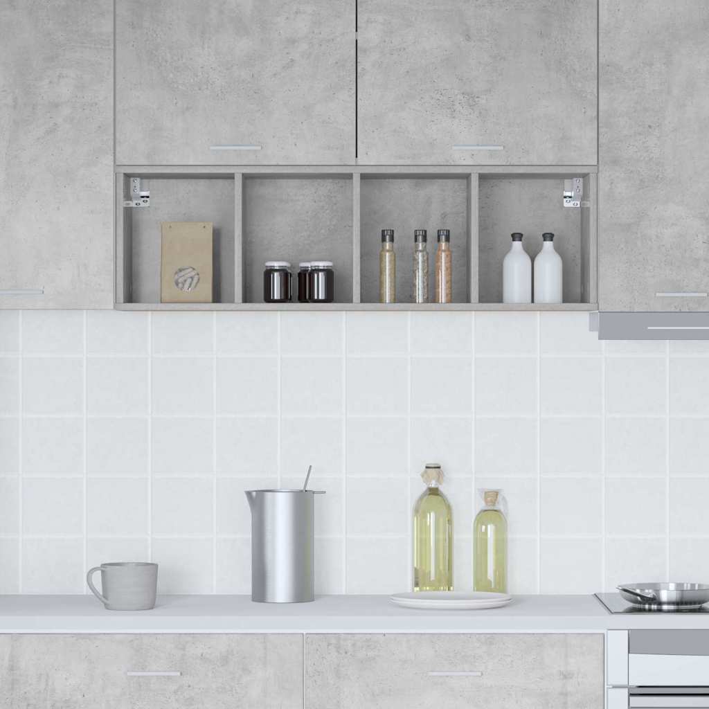 Wall cabinet Riga Concrete grey 30 x 29.5 x 100 cm