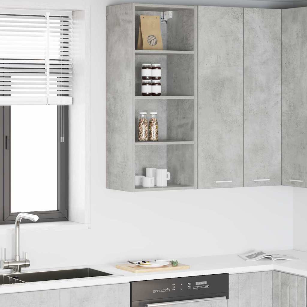 Wall cabinet Riga Concrete grey 40 x 29.5 x 100 cm