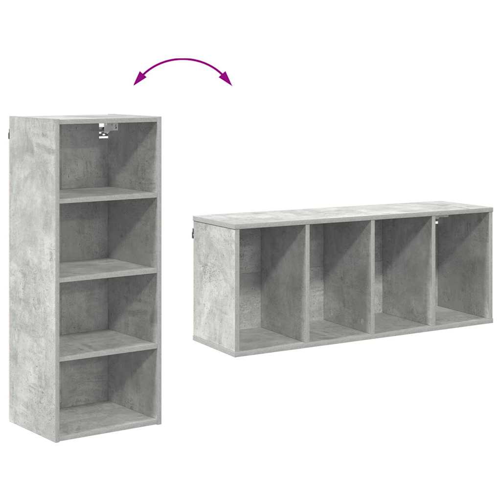 Wall cabinet Riga Concrete grey 40 x 29.5 x 100 cm