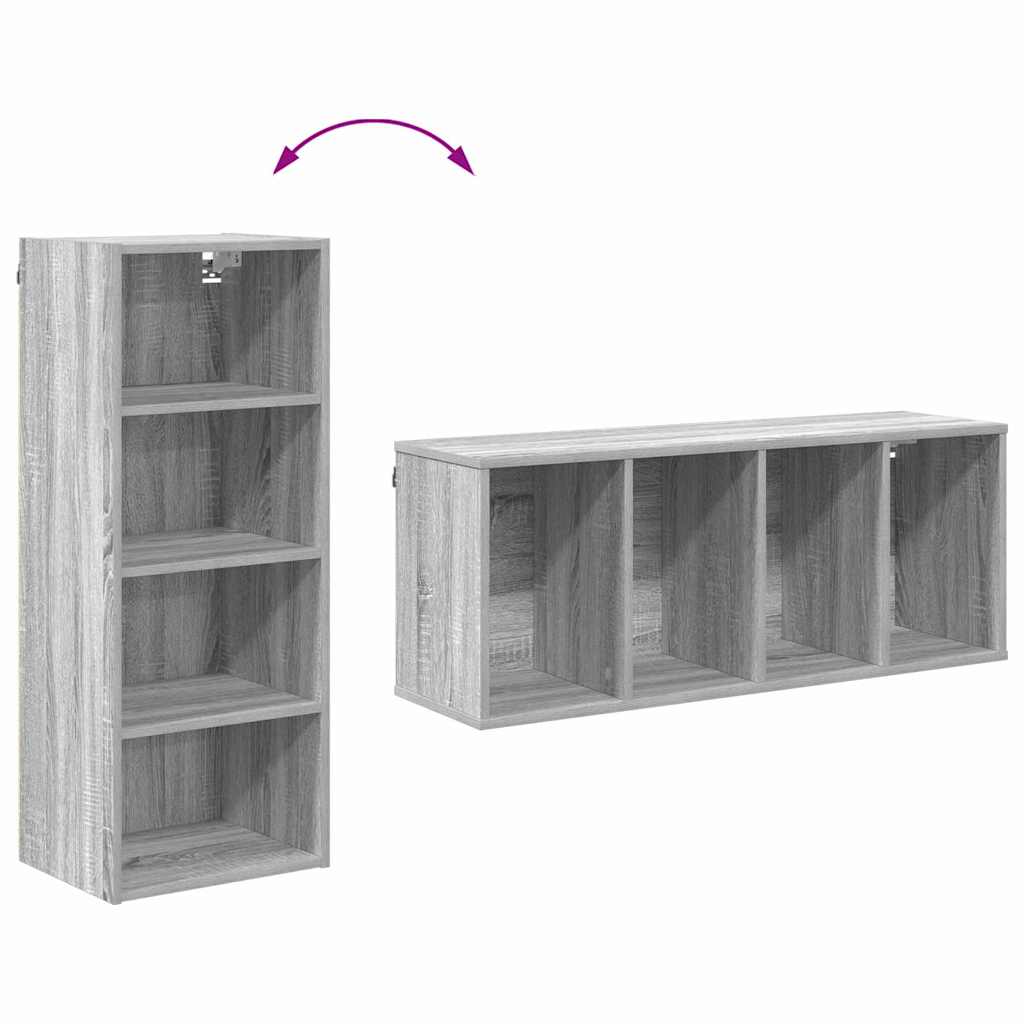 Wall Cabinet Riga Grey Sonoma 40 x 29.5 x 100 cm