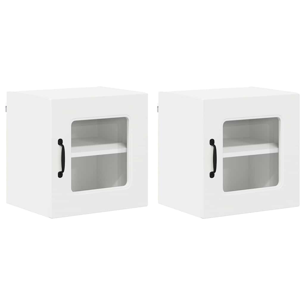 Virtuvės sieninė spintelė 2 pcs Balta 40 x 31 x 40 cm