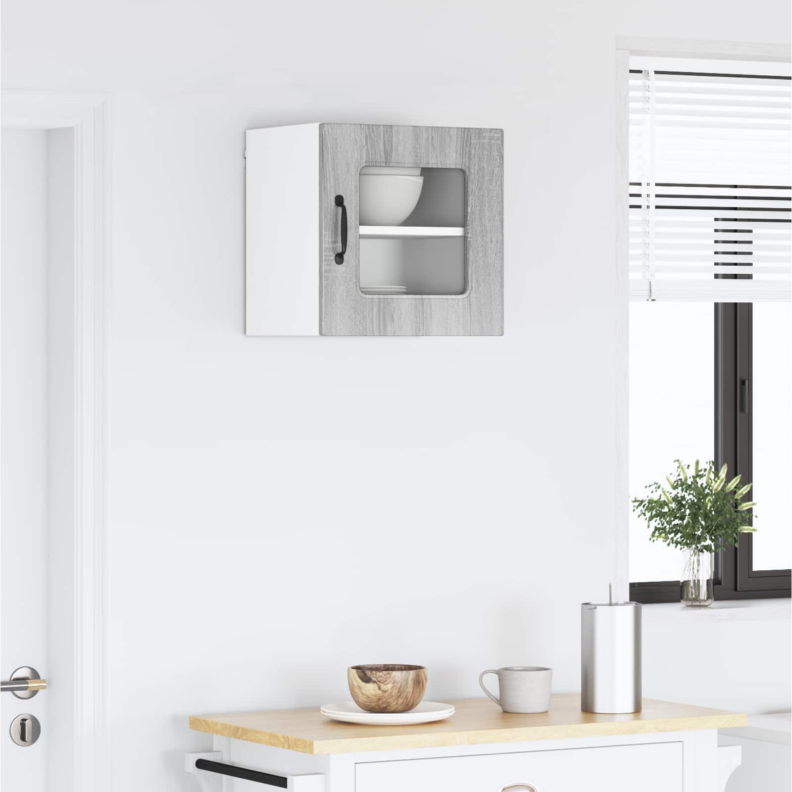 Wall Kitchen Cabinet Grey Sonoma 40 x 31 x 40 cm