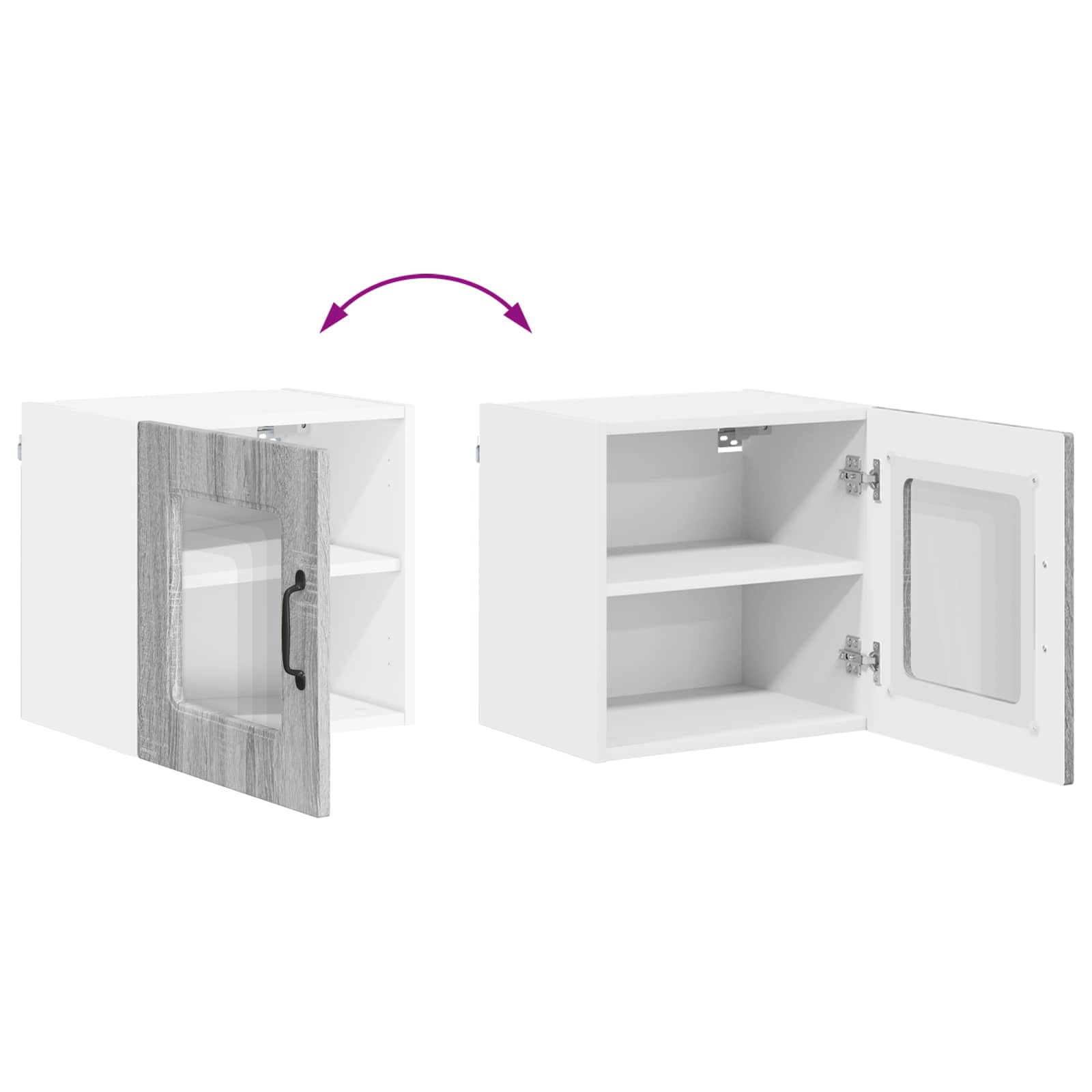Wall Kitchen Cabinet Grey Sonoma 40 x 31 x 40 cm