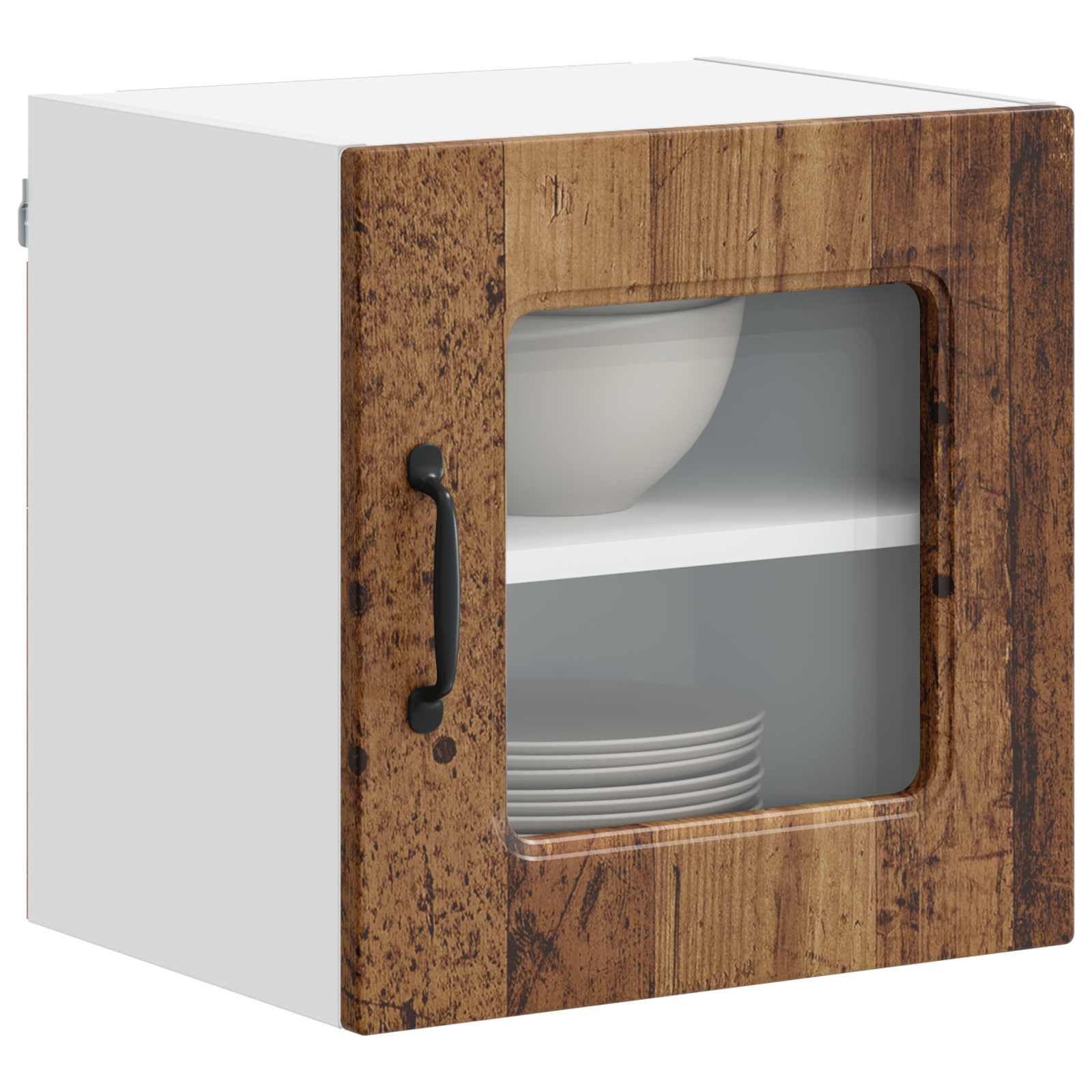 Virtuvės sieninė spintelė 2 pcs Senovinis medis 40 x 31 x 40 cm