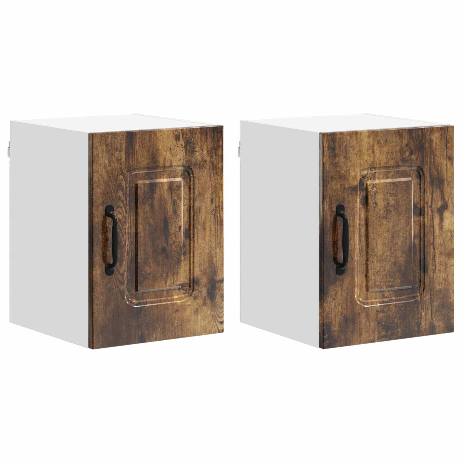 Virtuvės sieninė spintelė 2 pcs Rūkyta ąžuolas 30 x 31 x 40 cm