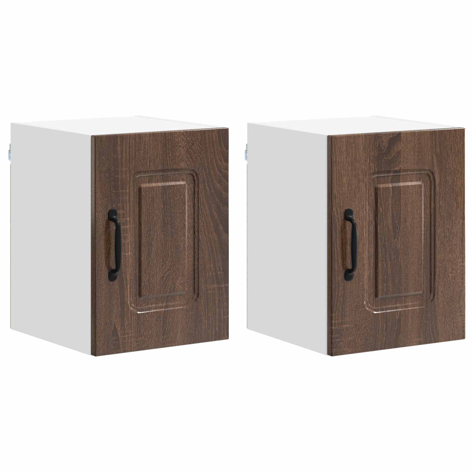 Virtuvės sieninė spintelė 2 pcs Rudas ąžuolas 30 x 31 x 40 cm