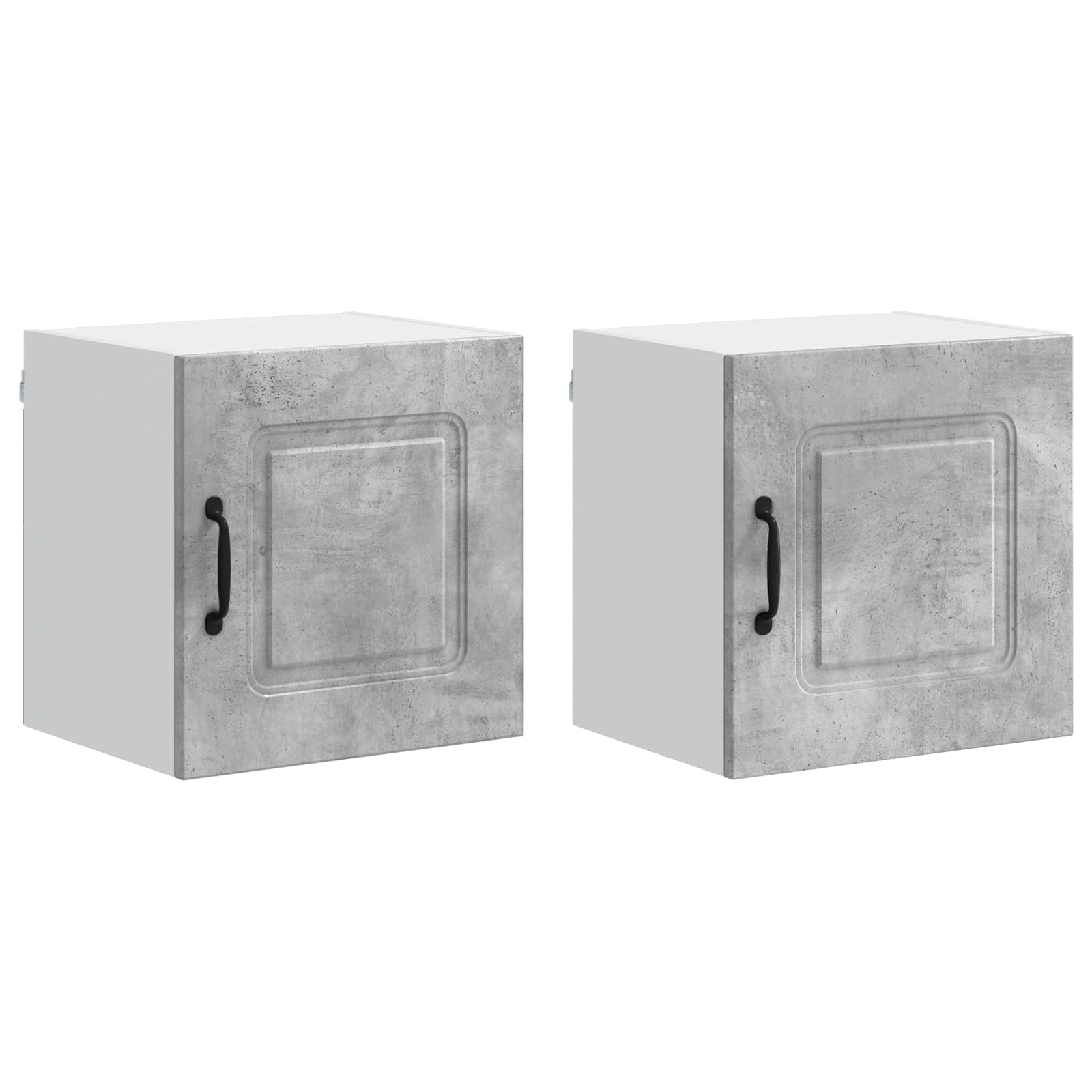 Virtuvės sieninė spintelė 2 pcs Betono pilka 40 x 31 x 40 cm