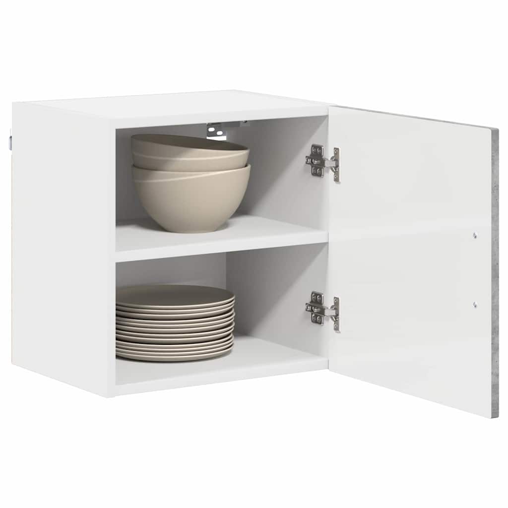 Virtuvės sieninė spintelė 2 pcs Betono pilka 40 x 31 x 40 cm