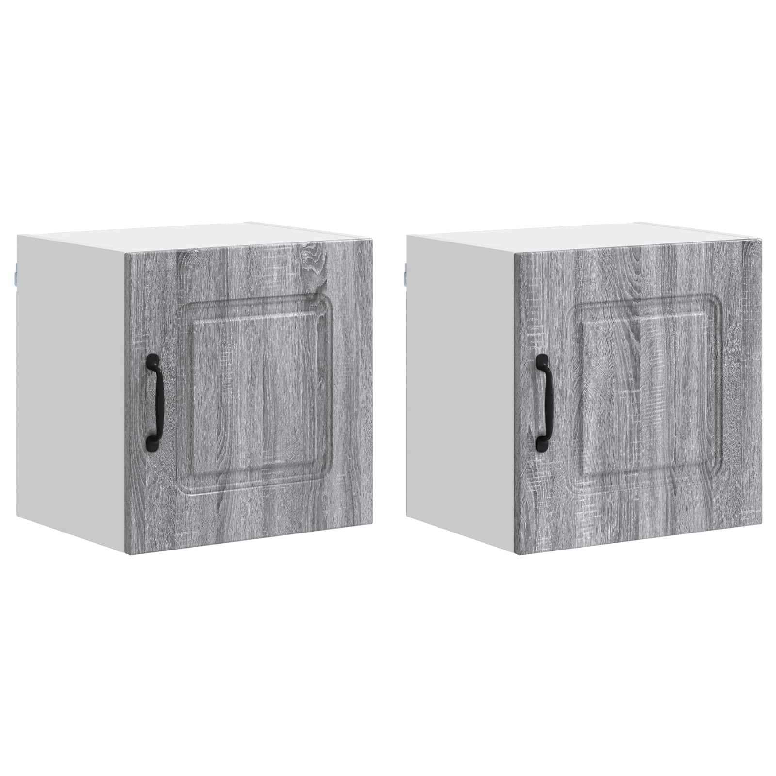 Virtuvės sieninė spintelė 2 pcs Pilkas Sonoma 40 x 31 x 40 cm