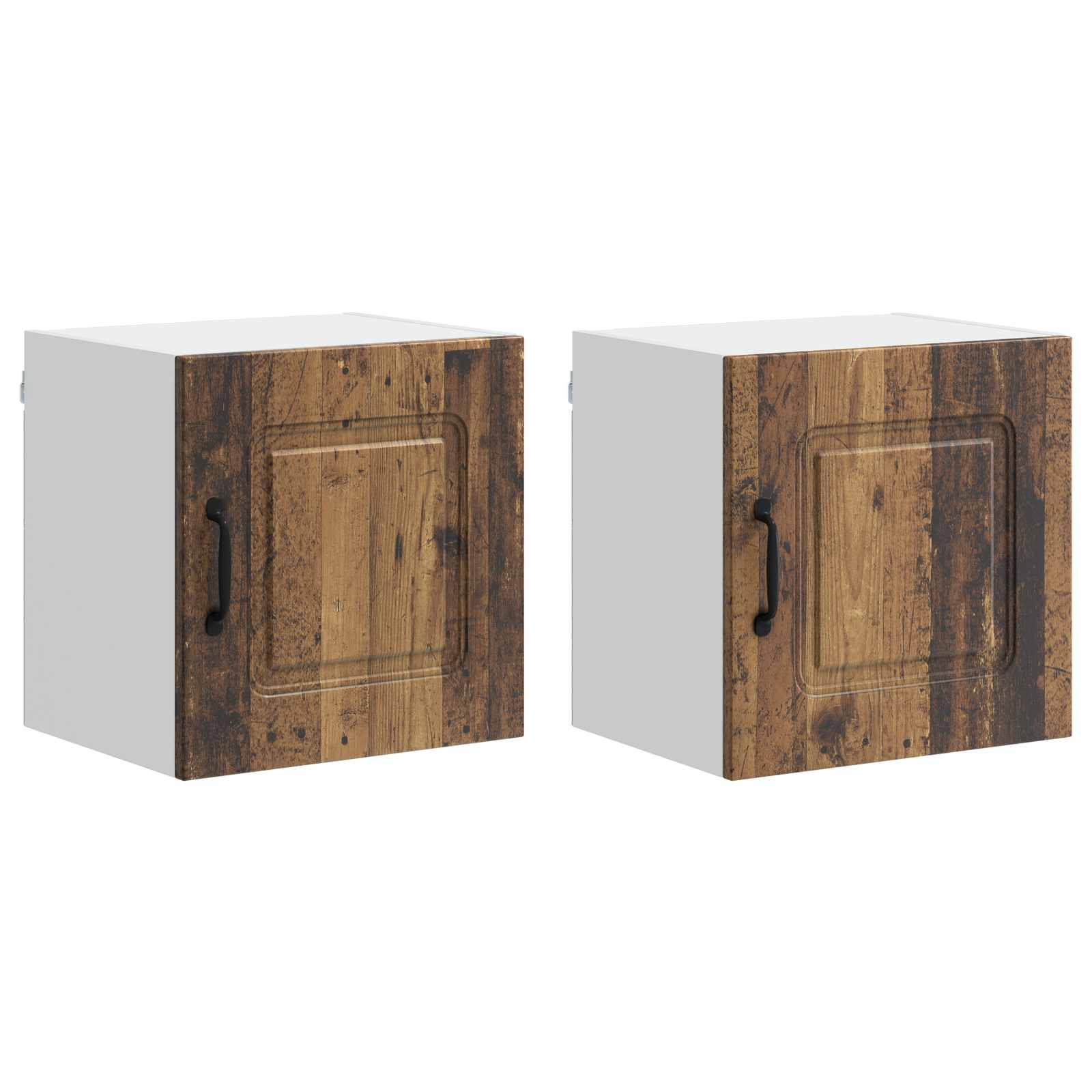 Virtuvės sieninė spintelė 2 pcs Senovinis medis 40 x 31 x 40 cm