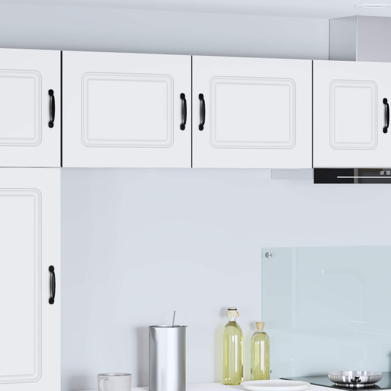 Wall kitchen cabinet with shelf White 50 x 31 x 40 cm