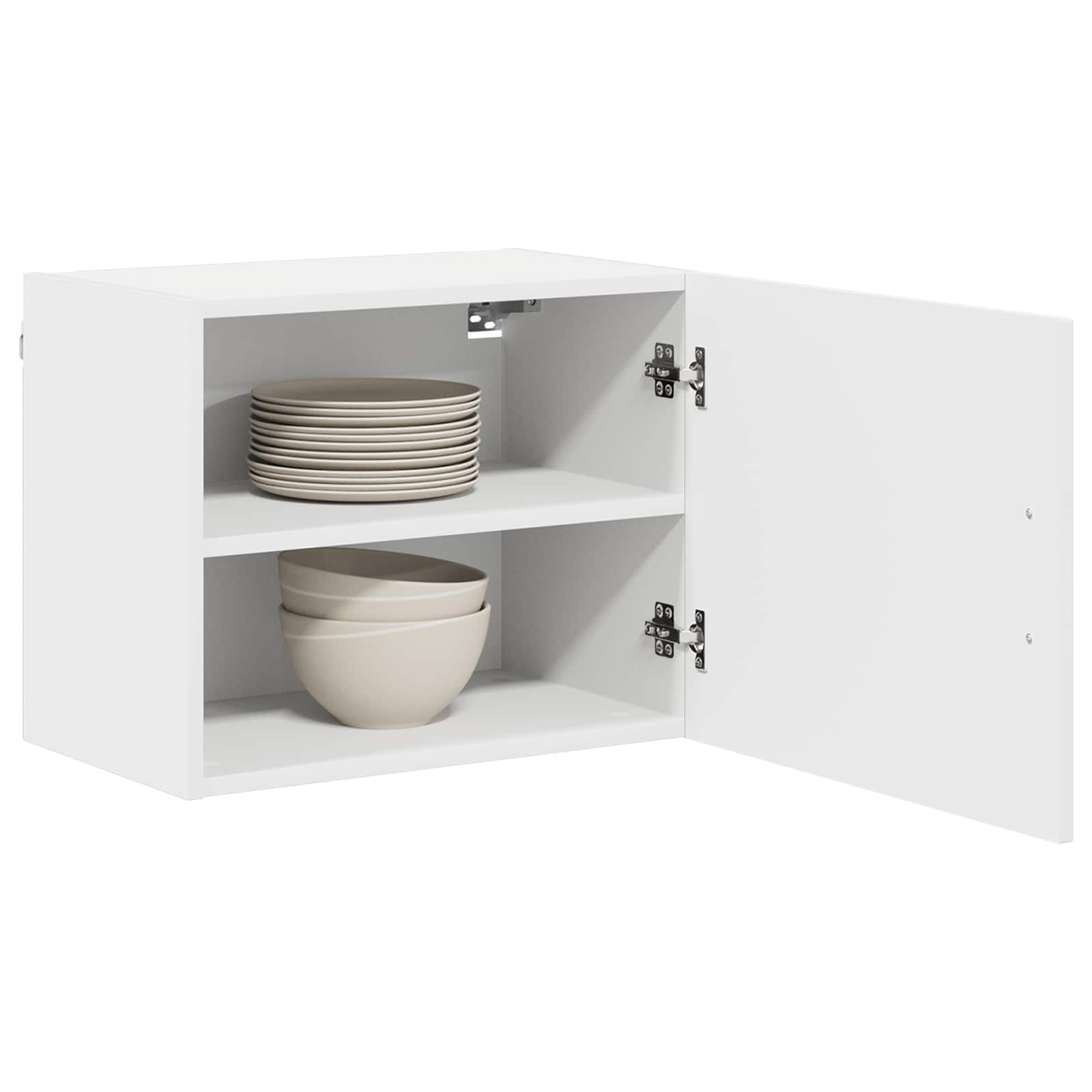 Virtuvės sieninė spintelė 2 pcs Balta 50 x 31 x 40 cm