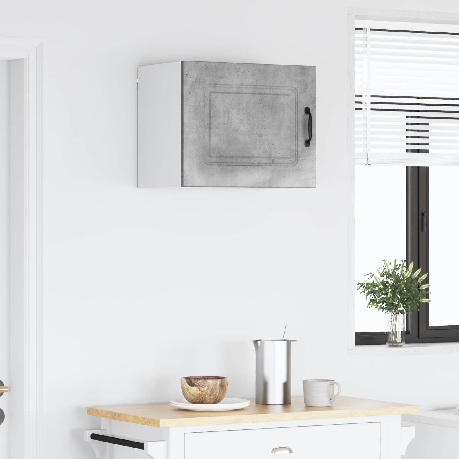 Wall kitchen cabinet Concrete grey 50 x 31 x 40 cm