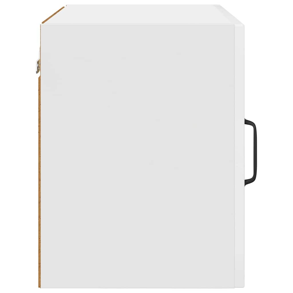 Kitchen wall cabinet with shelf High gloss white
