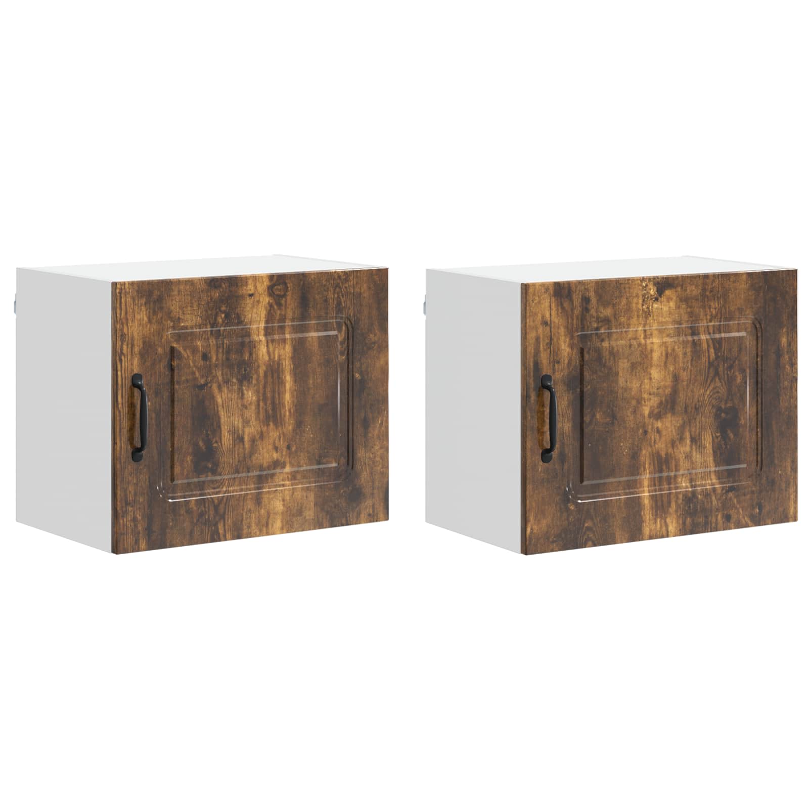 Virtuvės sieninė spintelė 2 pcs Rūkyta ąžuolas 50 x 31 x 40 cm