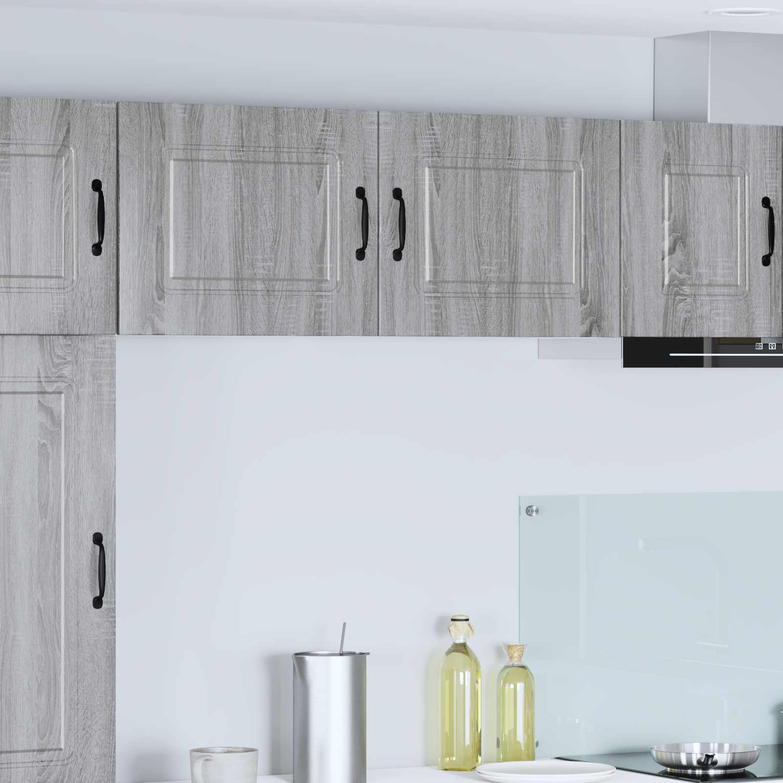 Virtuvės sieninė spintelė 2 pcs Pilkas Sonoma 50 x 31 x 40 cm