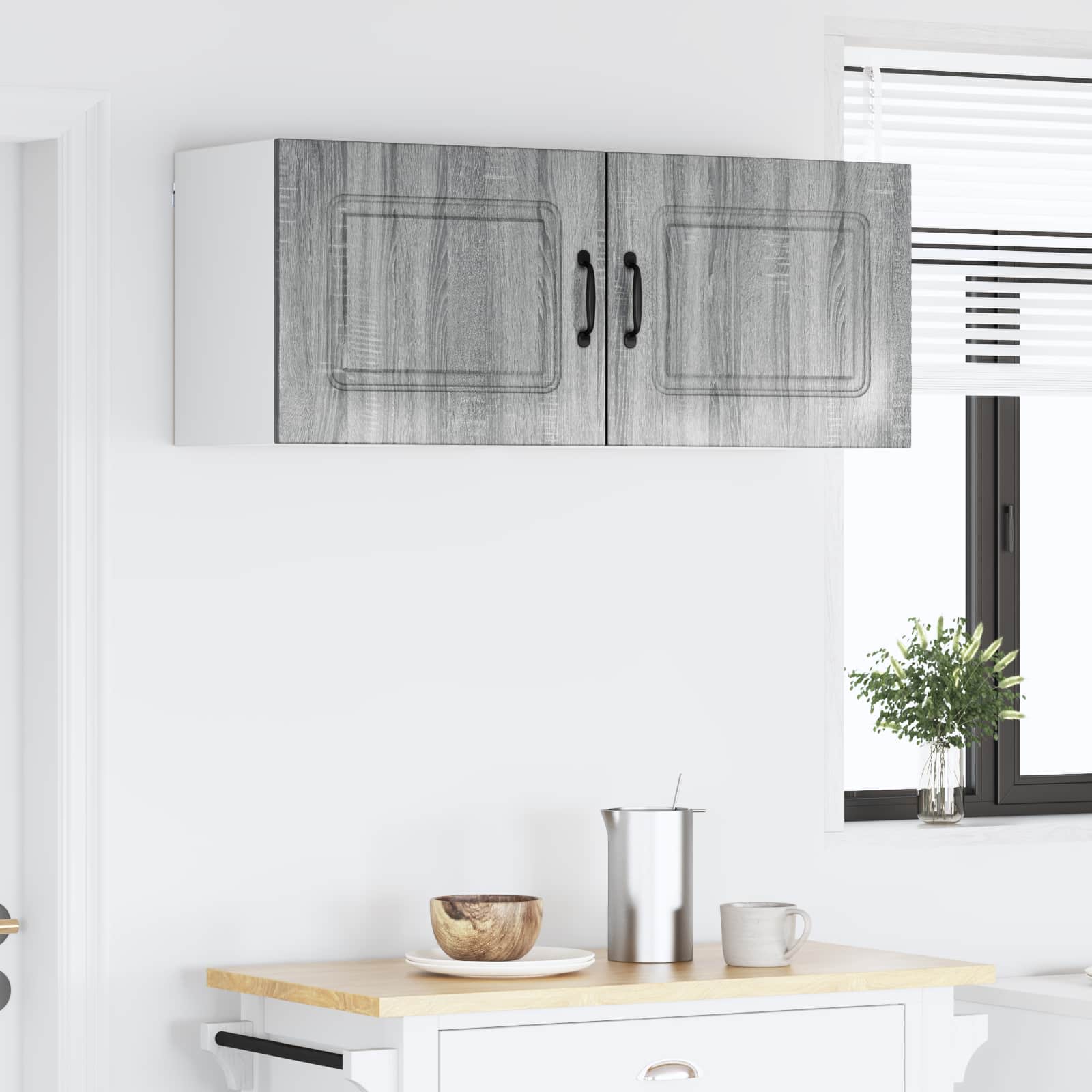 Kitchen Wall Cabinet 2 pcs Grey Sonoma 50 x 31 x 40 cm