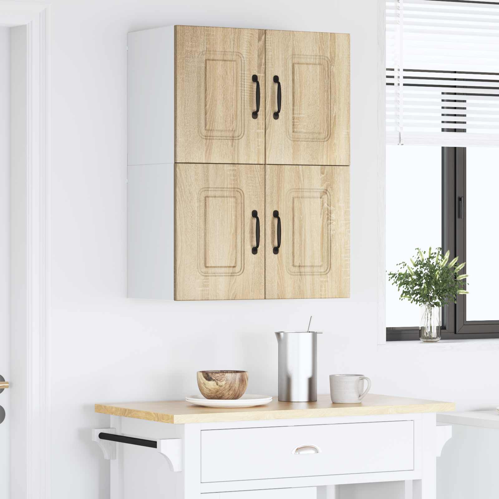 Kitchen wall cabinet 2 pcs Sonoma oak 60 x 31 x 40 cm
