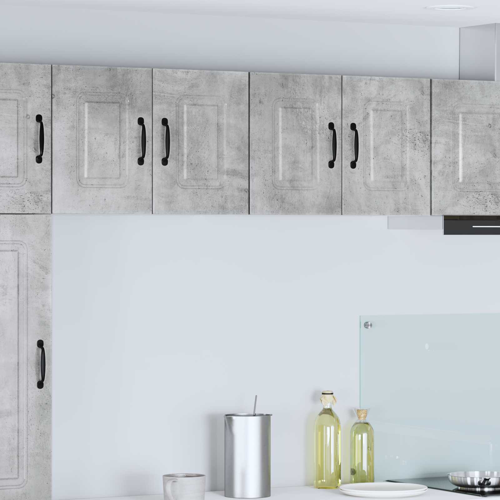 Virtuvės sieninė spintelė 2 pcs Betono pilka 60 x 31 x 40 cm