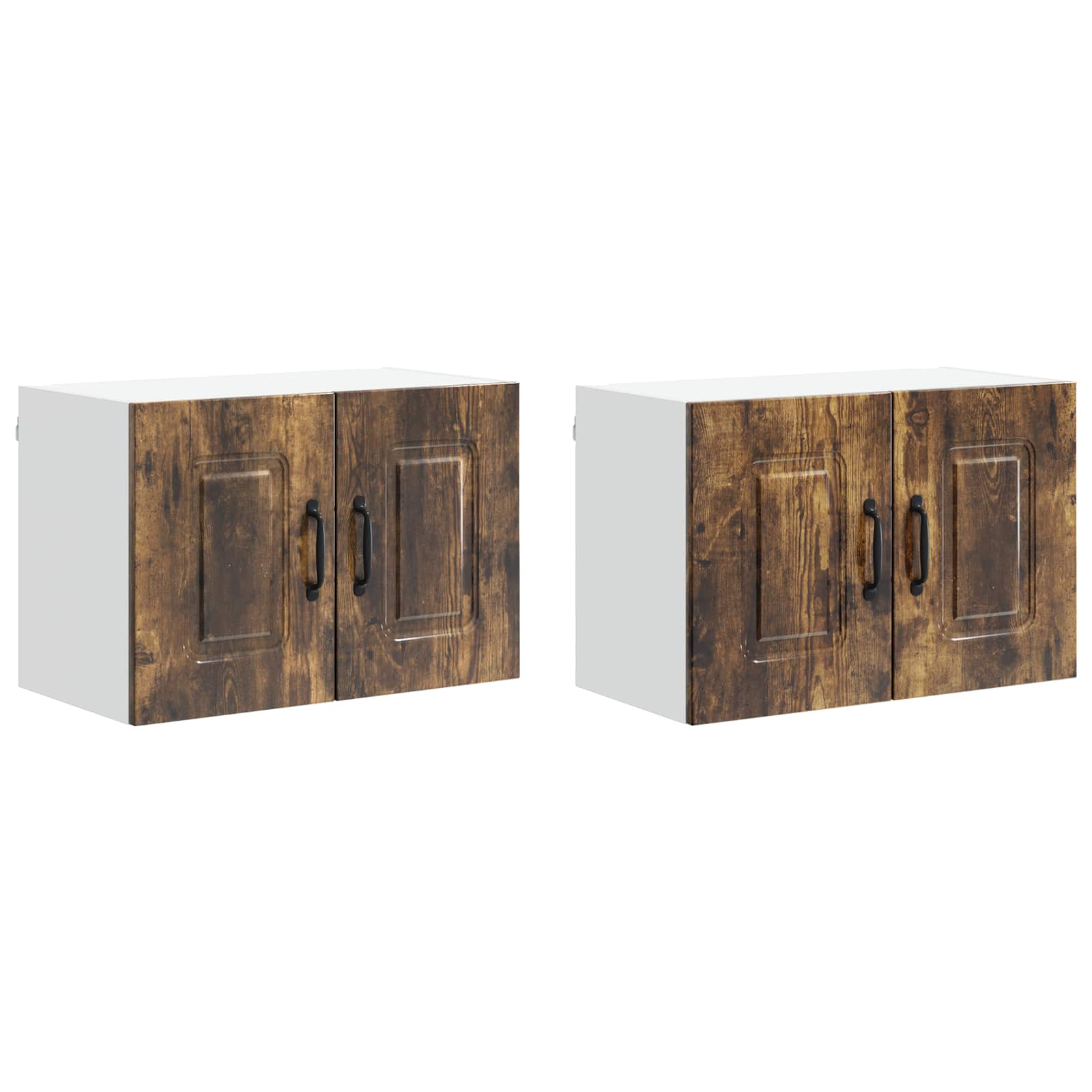 Virtuvės sieninė spintelė 2 pcs Rūkyta ąžuolas 60 x 31 x 40 cm